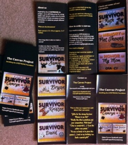 Our brochures for the Canvas Project